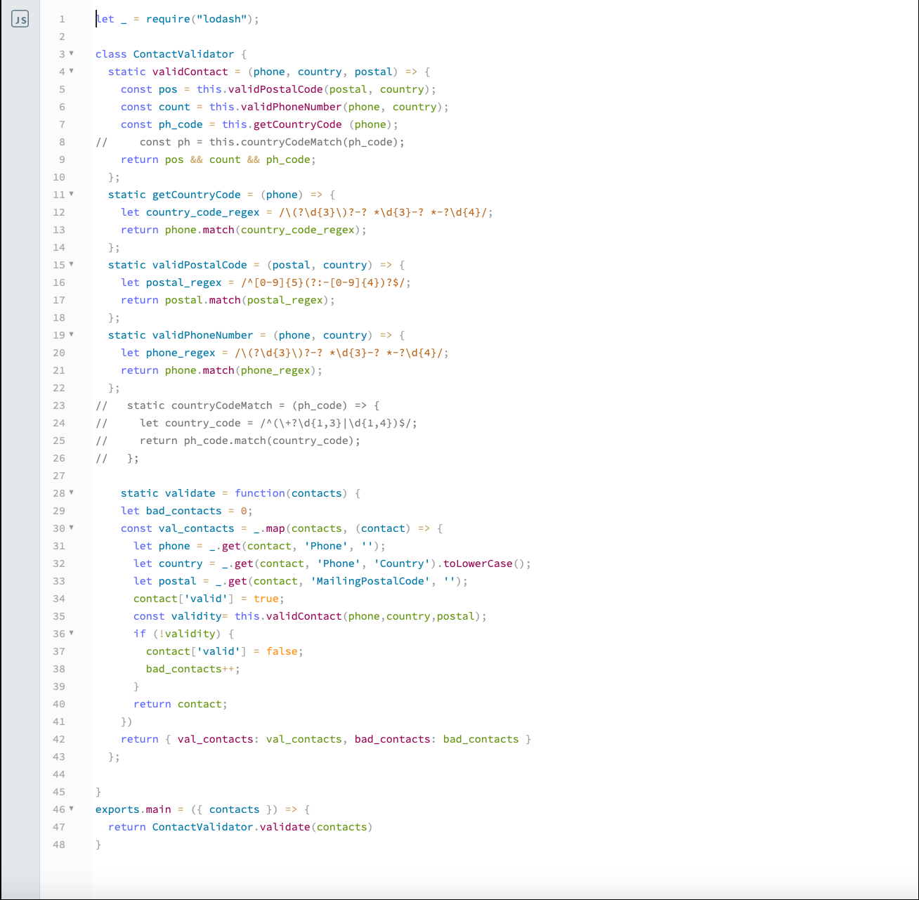JavaScript Code