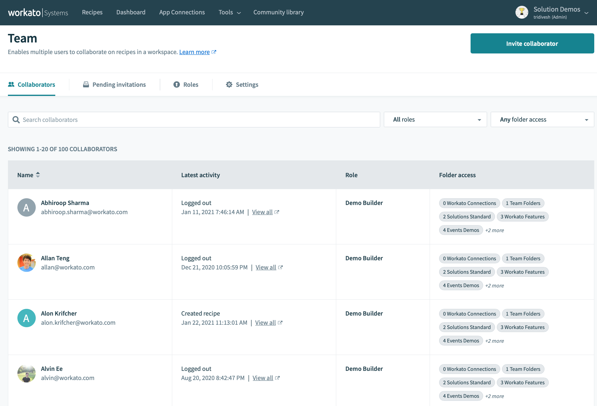 View all user access in a single glance